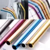 Drinking Straws 50PCS 265mm Reusable Metal Stainless Steel Bent For Drink Home Bar Accessories1