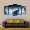 5 pcs arco-íris seis cerco preto gelo arte hd impressão lona pintura moda pendurado fotos