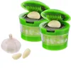 Garlic Chopper, Garlic-A-Peel Press,Garlic Mincer, and Silicone Garlic Peeler, Easy to Clean, Stainless Steel