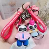 2019 New Fashion Jewelry Cartoon Bab Panda Keychain Bag Pendant Cute Men and Women Car Bags Keychain Small Gifts 567