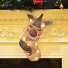 Large Unicorn Christmas Stocking For Children Gift Bag Candy Bags Xmas Tree Ornament Hanging Pendant Socks Christmas Decoration