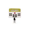 Portachiavi Medico Infermiere Porta badge retrattile in cristallo con strass Bobina con clip a coccodrillo per accessori315d