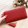 Designer-2019 new fashion wallet large capacity leather long zipper wallet change coin bag soft leather mobile phone bag female clutch