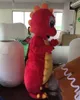 2019 high quality Hot the head red colour dinosaur dino mascot costume for adult