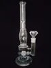 hoch: 35 cm Honeycomb Bong Manufacture Hot Selling Glaswasserpfeife mit Reifenstil und Honeycomb Glass Diffuser Percolator Glass Bongs