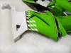 Anpassad injektion ABS FAIRING KIT FÖR KAWASAKI NINJA 250R 2008-2014 År ZX250R ZX 250 08 09 10-14 EX250 Svart Gröna Vit Fairings Bodyworks