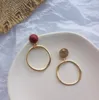Fashion-ladies big circle earrings temperament simple personality earrings without pierced ear clips free shipping