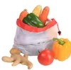 홈 스토리지 가방 재사용 가능한면 웹 식료품 쇼핑백 친환경 폴리 에스테르 과일 및 야채 가방 토트 백