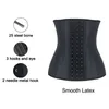 Modélisation Sangle Latex WaistTrainer Zipper Ventre Minceur Gaine Corset Latex Taille Cincher 25 Acier Désossé Fajas XS-6XL