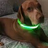 Nylon LED Halsbanden Nacht Wandelen Veiligheid Knipperend Glow In The Dark Leash Lichtgevende Fluorescerende Halsband Dierbenodigdheden voor Kleine Middelgrote Grote Hond