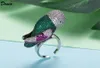 Donia Takı Lüks Yüzük Moda Kuş Bakır Mikro-Kakma Renkli Zirkon Hediye Avrupa ve Amerikan Yaratıcı Tasarımcılardan Hediye