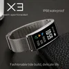 Smartch x3 polsbandjes slimme armband IP68 waterdicht zwemmen gps activiteit tracker hartslagmonitor bloeddruk slaapgeschakeld