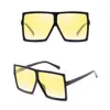 Partihandel-Ny kvadratöverdimensionerade solglasögon för kvinnor mode solglasögon Lady Märke Designer Vintage nyanser Gafas Oculos de Sol UV400