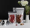 400pcs Mylar 식품 커피 저장을위한 알루미늄 호일 지우기 패키지 팩 가방 Resealable Zip Lock 포장 가방 도매