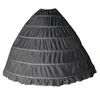 Branco 6 Hoops Antichoat Crinoline Slip Underskirt para vestido de casamento vestido de nupcial anágua mulheres bolha saia casamento anáguias