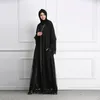 Clothing 2020 New Fashion cardigan lace robe dress with belt Middle East Dubai Abaya Islamic Turkey Elegant Fashion Style