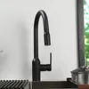 Magnetic Security Dual Function Faucet Faucet سحب رأس الصنبور 100 Metal Kitchen Snock Mister Faucet Black Chrome Color5776835