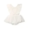 Bébé filles barboteuses nouveau-né été automne dentelle fleur dos nu barboteuse princesse élégante combinaison Tutu robe une pièce tenues1