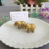 Lucky Gold Elephant segnaposto porta carte/portanome da tavolo centrotavola matrimonio bomboniere a tema dorato
