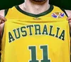 2019 World Cup Team Basketball-Trikots 34 Jock LANDALE 4 Chris GOULDING 55 Mitch CREEK 2 Nathan SOBEY Patty MILLS Aron BAYNES A-D-L-Y