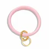 New trendy fashion popular ins designer cute lovely simple leather bangle bracelet for woman with keychain