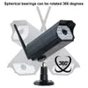 Cámara CCTV de seguridad de vigilancia falsificada para interiores y cuerpo Luz LED de inducción adecuada para iluminación exterior ladrón susto ladrón 1 Uds