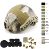 Tactical AirSoft MH Capacete rápido Equipamento externo Paintabll Tiro de proteção de cabeça engrenagem abs versão simples versão No01-012