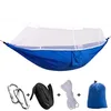 12 Colors Portable Hammock With Mosquito Net Single-person Hammock Hanging Bed Folded Into The Pouch For Travel EEA1065-1