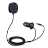 Fashion Wireless Bluetooth Car Kit 3,5 mm AUX Musikempfänger Freisprech-Bluetooth-Kit mit USB-Autoladegerät für iPhone Android