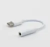 USB-adapter Typ-C till 3,5 mm Ljudhögtalare Kvinna hörlurar Mikrofon Headset Jack Covertor Cable för Xiaomi 6 Huawei P9 Leeco Pro 3 LE 110