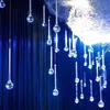 50 unids/lote de adornos de techo de gota de cristal acrílico grande, adornos colgantes de fondo de boda, decoración navideña para el día de los niños Diy