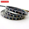 5M 30LEDS / M APA102 LED Pixel Strip Light, adresserbar med APA102 Inbyggd 5050 SMD RGB LED-chip, DC5V-ingång, Svart PCB, Vattentät IP67