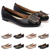 Pas cher dames chaussures plates lager taille 33-43 femmes fille cuir nu noir gris nouvel arrivel travail robe de soirée de mariage chaussures quinze