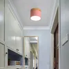 DHL Nordic Järn Trä taklampor Modern LED Taklampa för vardagsrum Bedroom Armatur Porch Aisle Corridor Lighting Fixtures