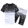 trainingspak voor mannen casual zomer heren set heren bloemen t-shirt + print strand shorts shirts shorts broek tweedelig pak plus maat 4xl