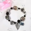 bijoux design de luxe gros-t femmes bracelets perles en pierre naturelle Serials mer charme Bracelet GLACÉ Bracelet NE983-3