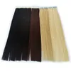 Tape Hair Extensions Invisible Tape Remy Hair Extensions Cuticle Aligned 100g/40piece Straight Double Sided Tape Hair 16 18 20 22 24 26