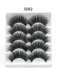 NYA 5PAIRS FAUX 3D Mink Eyelashes falska ögonfransar naturliga tjocka långa ögonfransar ögonfransförlängning wispy makeup skönhetsverktyg 5style1860953