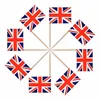 5000 stycken Storbritannien Flag Toothpick Party Picks Nation Cocktail Stick Wood Buffet Cup Cake Sandwich Flag Sticks BBQ Anniversaries Storbritannien