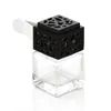 Bottiglia di profumo quadrata Uscita aria condizionata Bottiglia di vetro quadrata con clip Prodotto automatico Spedizione veloce F3052