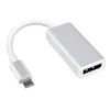 USB 3.1 Typ C till DP Mini DP Type-C till DP Adapterkabel för MacBook ChromNook 100PCS / Lot