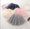 Enfants TUTU Jupes Bébé Filles Floral Imprimé Maille Princesse Jupes Doux Pettiskirt Danse Mini Robes Pettiskirt Boutique Vêtements YPP245