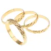 24k gouden armband voor vrouwen goud Dubai bruid bruiloft Ethiopische armband Afrika Bangle Arabische sieraden gouden bedelarmband