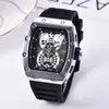 Uomini di lusso guardano la fascia di cinturino in silicone di colore nero maschile da uomo orologio sportivo orologio da movimento switz relogio6056211