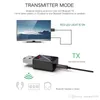 2 In1 Bluetooth-ontvangerzender 3.5mm AUX 5.0-adapter voor hoofdtelefoon Luidspreker Draadloze audio-tv