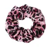 Gratis frakt Mode Kvinnors Leopard Print Elastic Hairbands Korea Style Hair Scrunchies Girl's Hair Tillbehör