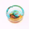 Hot-Selling 85mm Sticker Night Light Square Glass AshTray Personality Creative Gift