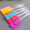 Cuisine Dessert confiture Statula Spatula Silicone Cake Spatula Spatule Eco-respectueuse de la poignée transparente Tool Couteau de beurre BH2429 TQQ