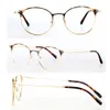 Venda por atacado- redondo claro lente óculos ópticos metal miopico espetáculo prescrição de óculos 2019 moda