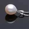 Zhbouini Pearl Jewelry Set Natural Słodkowodne Pearl Naszyjnik Drop Cyrkon Kolczyki 925 Sterling Silver Jewelry Dla Kobiet Prezent